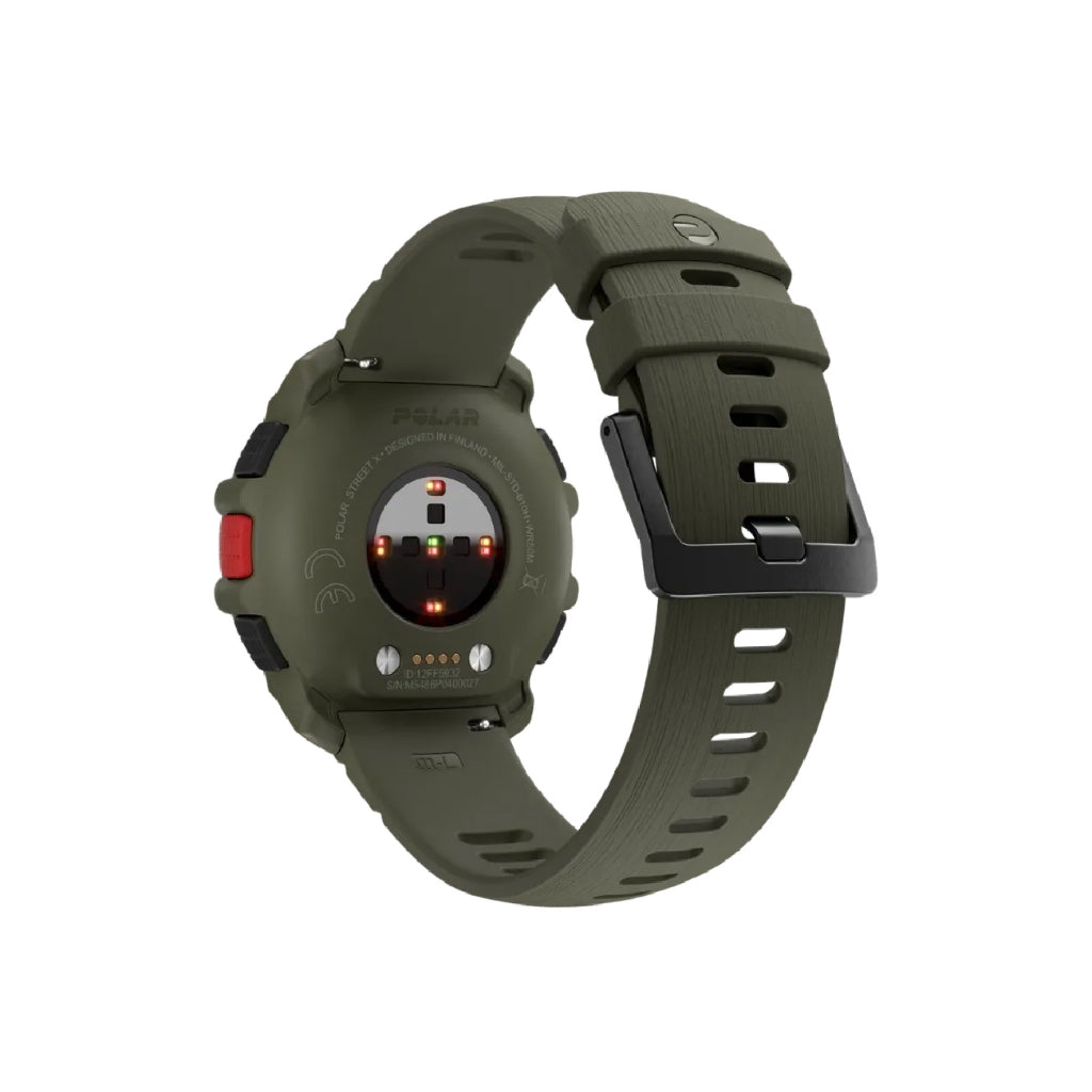 Polar Street X Urban Sports Watch Forest Green Back View | Polar Philippines