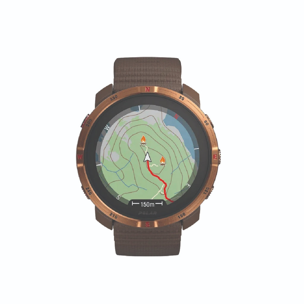 Polar Grit X2 Outdoor Watch Brown Copper Screen View | Polar Philippines